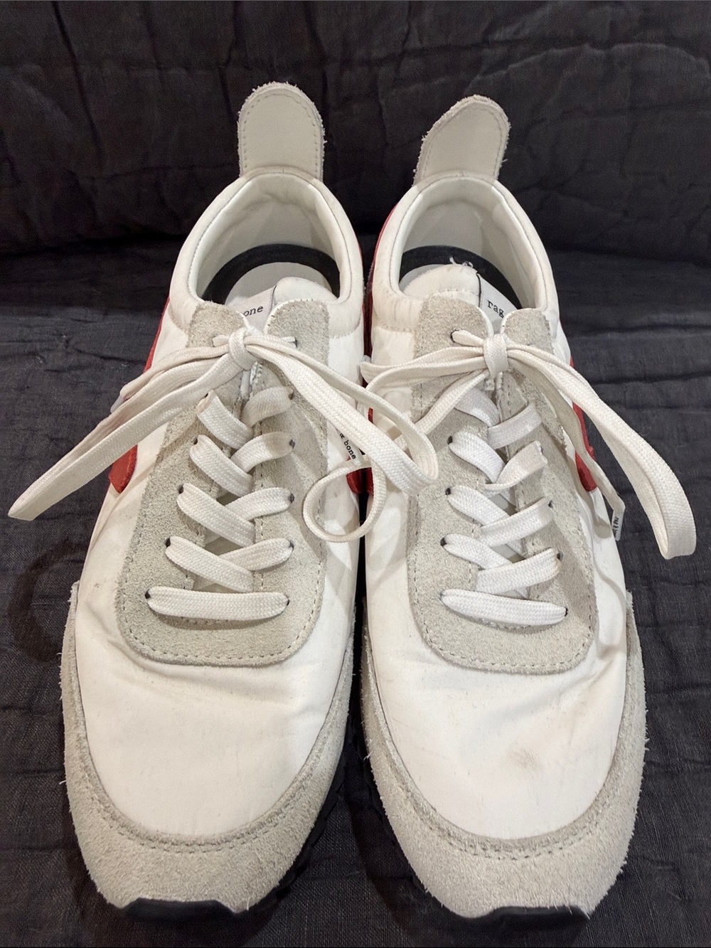 rag & bone White and Red Athletic Sneakers - Picture 2 of 5